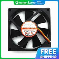 (เอเวอรคล) EC8015M24BA-3P/(80มม./15T/2B/24V)/พดลมระบายความรอน