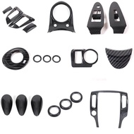 For Nissan 370Z Z34 2009-UP Carbon Fiber Gear Lift Window Door Handle Water Cup Central Control Inte