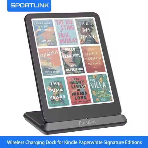 Wireless Charging Dock for Kindle Paperwhite Signature Editions (2022 & 2024 Releases) & Colorsoft S