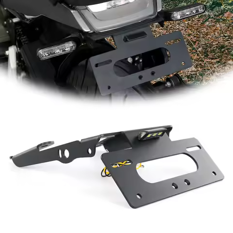 For Husqvarna VitPilen 401 SvartPilen 401 250 200 125 Rear License Plate Holder Bracket with Light T
