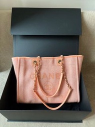 New Chanel Deauville Tote Bag Chanel Deauville tote bag shoulder bag 帆布袋 媽媽袋 奶粉袋 沙灘袋