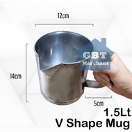 Stainless Steel Mug | Water Pitcher | Teh Tarik Mug | Water Jug | Kopitiam | Teko | Cangkir Cawan Ko