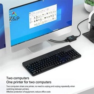 [Z&P-t] USB2.0 2 Ports Hub USB Switch Printer Sharer Two Computers Splitter U In Share Printer Disk 