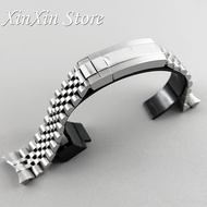 20mm Width 904L Solid Stainless Steel Strap Brushed Polished Oyster Jubilee Presidential Bracelet NH