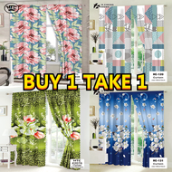 【Buy 1 Take 1】 2Pcs Kurtina Buy 1 Take 1 Makapal Sale Curtains for Window Buy 1 Get 1 Free for Door 