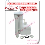 Techplas Outlet Valve Cistern Square Syphon