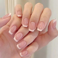 Fake Nails Patch French Style Nail Art Sticker Pressed On Tips Press On Removable Nail W1h3