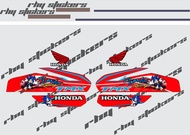 Sticker Stock Decals Honda TMX 155 003 RED