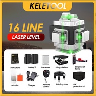 360° Rotary 3D Green Laser Level 12 16 Lines Level Horizontal And Vertical Cross Lines Tool Set