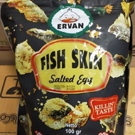 Ervan Fish Skin Salted Egg 100 gr snack