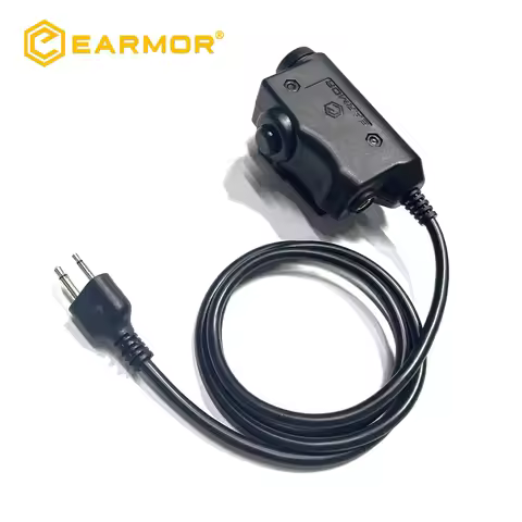 EARMOR Tactical PTT Tactical Headset Button Activated Push-to-talk PTT Adapter M51 Radio Interface f