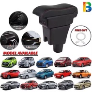 CAR ARMREST 2layer 3USB Port Axia Bezza Viva Myvi Wira Satria Saga BLM FLX Exora Persona BRV Vios Ar
