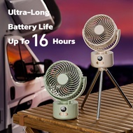 Camping Fan Portable Desktop Kipas Display Rechargeable 10,000mAh Charging 3 Speed ​​Electric Fan