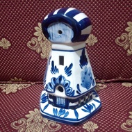Holland delft windmill tugu Dutch porcelain windmill