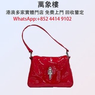 chromehearts 克羅心 紅漆皮雞塊包 名牌手袋、中古手袋 、舊手袋 、腰包、 斜挎包、斜挎包、水桶包、手提包、HERMÈS 愛馬仕 、古馳、LV手提包 、 LV腰包 、阿瑪尼  Armani