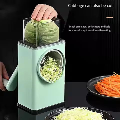 Potato Onion Garlic Chopper with Container String Chopper Food Processor Vegetable Chopper Dicer Cut
