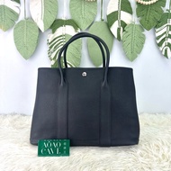HERMES GARDEN PARTY 36 黑色真皮手提包 U Stamp 全套有單