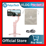 FLFJR Feiyutech อย่างเป็นทางการ Vlog Pocket 2 มินิมือถือสมาร์ทโฟน Gimbal Stabilizer Selfie Stick สําหรับ Iphone 14 13 12, Samsung, Xiaomi BSHTE