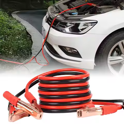 Car Battery Clip 480G Alligator Clip Battery Cable Emergency Kit Car Grounding Wire 500A Car Battery