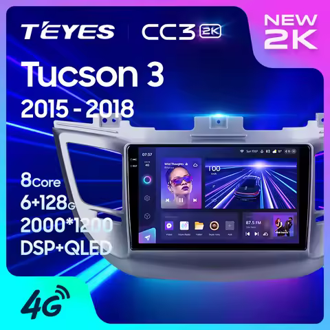 TEYES CC3 2K For Hyundai Tucson 3 2015 - 2018 Car Radio Multimedia Video Player Navigation stereo GP