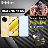iMoke 9H Full Tempered Glass For Realme 11x 5G/11 5G