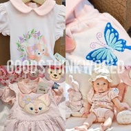 有吊牌Disney Linabell 吊帶裙 短袖 包屁 夾衣 造型衫   cosplay  BB哈衣 連身衫  連體服 初生 Baby Sleespuits Bubble Shortall  bod