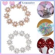 WOW 10PCS 16MM Snowflake Buttons DIY Hairpin Accessories Plating Apparel Sewing