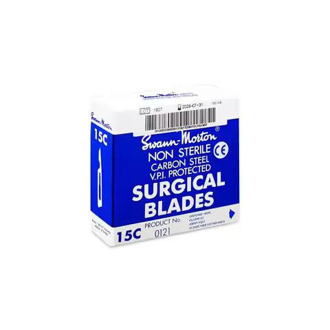 100Pcs Swann morton Carbon Steel Scalpel Surgical Blade 15C 11 15 11P 10 20 10A 12 21 22 23 18 Repai