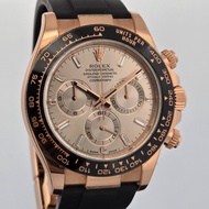 Rolex Daytona Sundust Baguette Diamond Dial 18K Rose Gold 116515LN-0060 (手錶已貼膜)