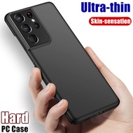 For Samsung Galaxy S21 Ultra 5G 6.8 inch SM-G998B Minimalist Ultra Thin Slim Fit Hard PC Anti-finger