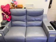 雙人電動真皮沙發
