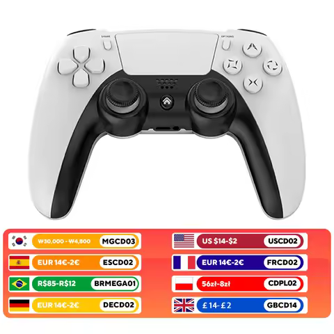 Wireless Gamepad for P4 Bluetooth-compatible Game Controller for P4 Slim/P4 Pro/Steam Platform Win 1