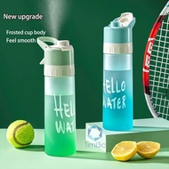 Botol Sembur Air Botol Plastik 650ml Kapasiti Besar Minuman Air Minum Mudah Alih Sukan Gym Luaran Hi
