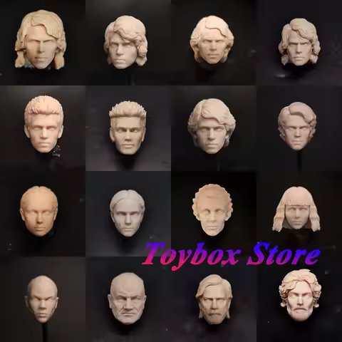 1/12 Obi-wan Ezra Bridger Anakin Star Princess Leia Fiction Movie Mini Unpainted Head Sculpt Model T