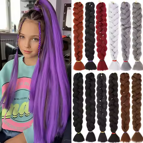 Jumbo BraIding Hair Extensions 82inches Synthetic Crochet Braid Hair Extension for Box Twist Braids 