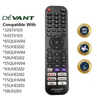 KUKU Devant Smart TV Remote Control for 32STV103 50QUHV04 55UHD202 55UHD203 43STV103