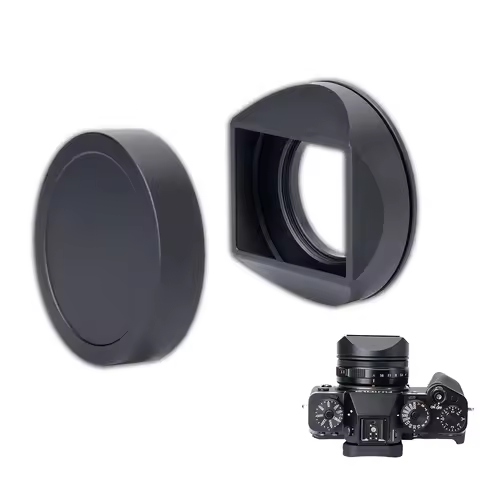 XE5 XF23mmF2.8 Lens Hood Shade with 39mm Adapter Ring for Fujifilm Fuji XF23mmF2.8 R WR XF27mmF2.8 I