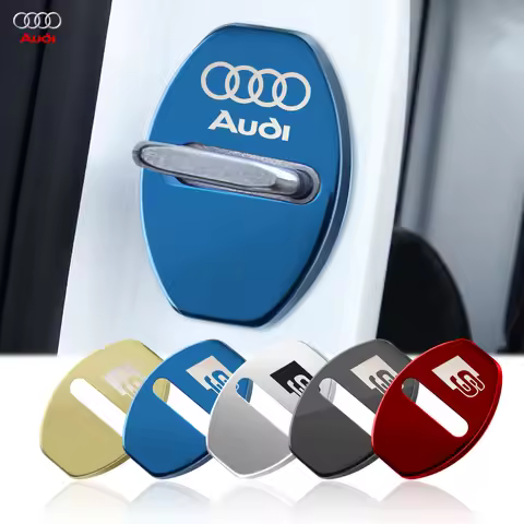 Car Styling Door Lock Covers Stikcer Case for Audi S TT 8J A1 A3 A4 B5 B6 B7 A5 A6 C5 C6 C7 A7 A8 D3