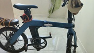 Fiido 摺疊電動單車 藍色 附後座