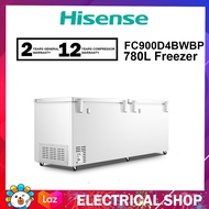 Hisense Freezer 780L FC900D4BWBP Chest Freezer / 500L FC550D4BWBG (White) Peti beku