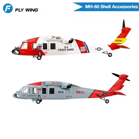 FLYWING Class 470 Black Hawk RC Helicopter MH-60 MH-60R Helicopter Shell MH-60R Fuselage Accessories