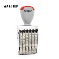 WAY2TOP Roller Stamps, Changeable 6 Digit Number Number Stamp, Multi-Function Personalized Business 