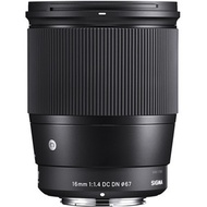 SIGMA - 16mm f/1.4 DC DN Contemporary Lens - [For Sony E] (平行進口)