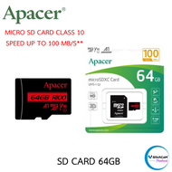 Apacer MicroSD Ultra Class 10 100MB/SD 32-128GB (รับประกันของแท้) By.Vstarcam-Thailand