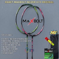 MAXBOLT NEZER X19 30Lbs Badminton Racket Lightweight 7UG2 Hexagon Full Carbon ShaftOriginal
