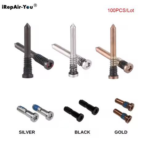 100pcs Bottom Pentalobe Screws for Apple iPhone 16 15 11 12 13 Mini 14 Pro Max X Xr XS 5s 6 6s 7 8 P
