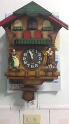 阿寶與老皮  收 售 二手零件 日本麗聲  RHYTHM 木製掛鐘  正日本機芯 手工鐘表 掛鐘 咕咕鐘 田園風歐美鬧鐘鐘錶時鐘復 掛鐘