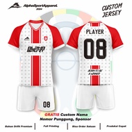 Futsal Volleyball Badminton Jersey 224 Georgia Euro 2024 Inspired Free Custom Logo Name Number Basic