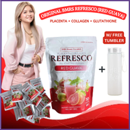 [BUY 2 GET FREE TUMBLER] ORIGINAL BMRS PLACENTA COLLAGEN RED GUAVA FLAVOR REFRESCO DRINK PLACENTA + 