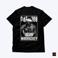 Kaos ufc Thirt islam makhachev black-cotton combed 24s premium original